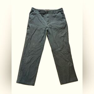 Legendary Outfitters Canvas Pant Men's 36x30 Relaxed Fit Green Cargo Work